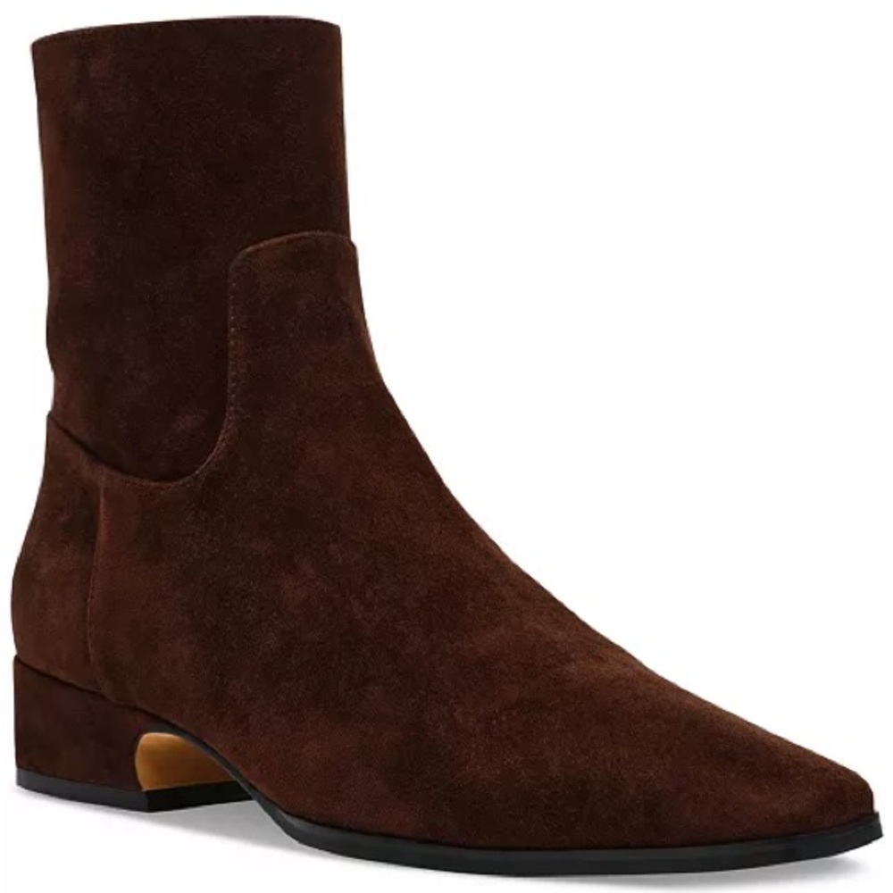 Steve Madden Rich Brown Suede Ankle Boots